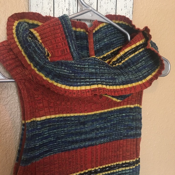 Free People Carly Cowl Striped Knit Top - Picture 5 of 8